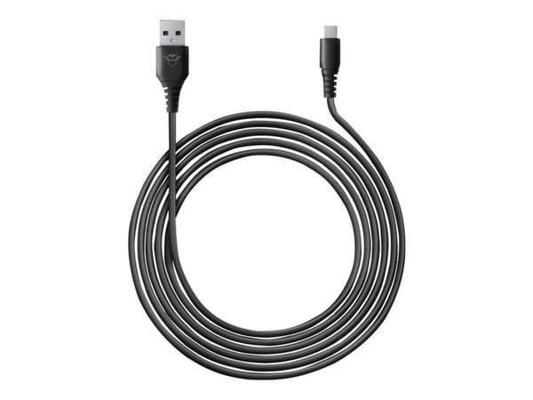 Trust GXT 226 - USB-kabel - USB (hann) til USB-C (hann) - USB 2.0 - 5 V - 3 A - 3 m - for Sony PlayStation 5