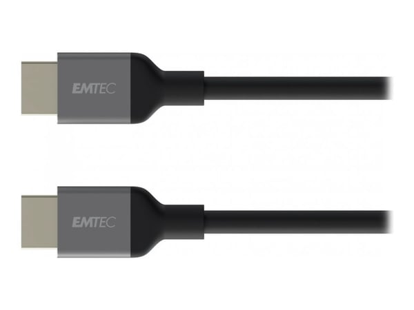 EMTEC T700HD - High Speed - HDMI-kabel med Ethernet - HDMI hann til HDMI hann - 1.8 m - 4K-støtte