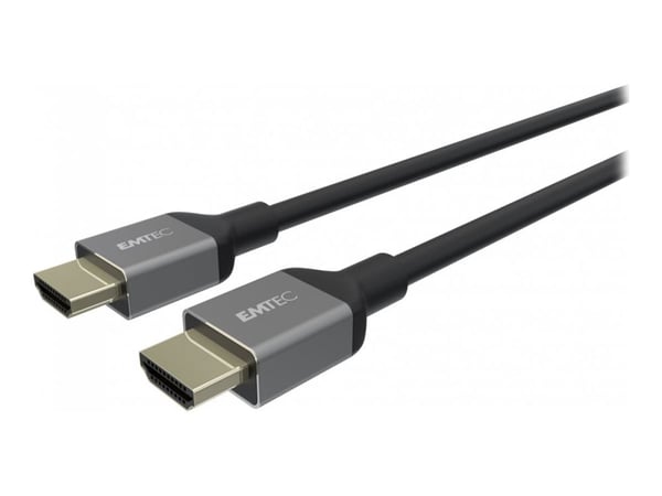 EMTEC T700HD - High Speed - HDMI-kabel med Ethernet - HDMI hann til HDMI hann - 1.8 m - 4K-støtte