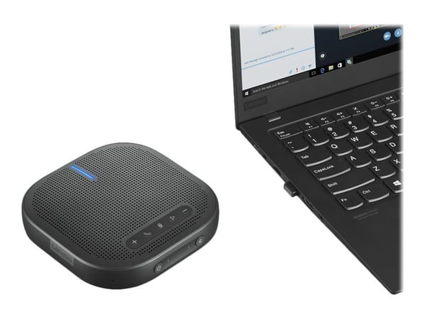 Lenovo L900 - VoIP stasjonær høyttalende telefon - Bluetooth - trådløs, kablet - USB - tordensvart