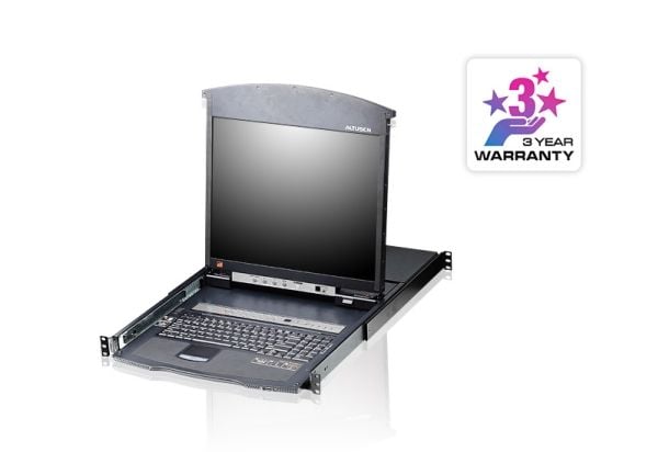 ATEN KL1516AM, 43,2 cm (17"), LCD, USB, PS/2, USB, PS/2, VGA, US Engelsk