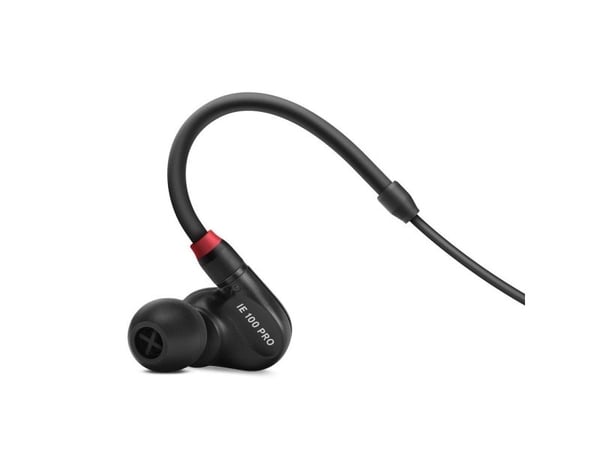 Sennheiser IE 100 PRO - Ørepropper - i øret - over-øret-montering - kablet - 3,5 mm jakk - lydisolerende - svart