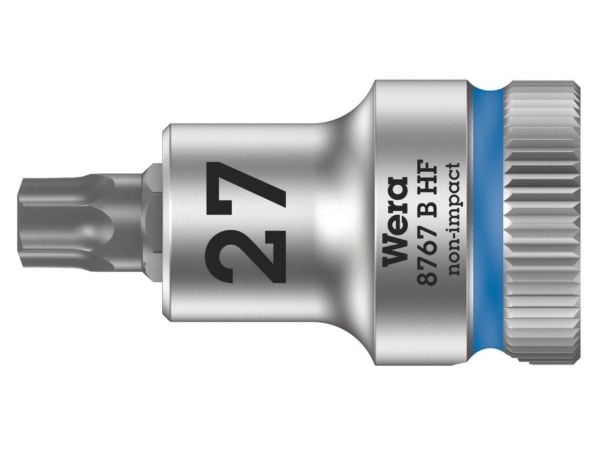 Wera 05003064001, Stikkontakt, 3/8", 1 hoder, T27, Kromvanadiumstål, Kromfarget