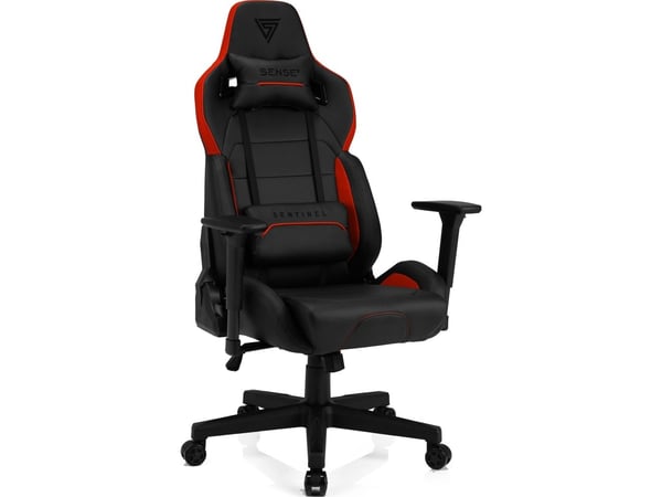 Sense7 Sentinel pelituoli, musta ja punainen