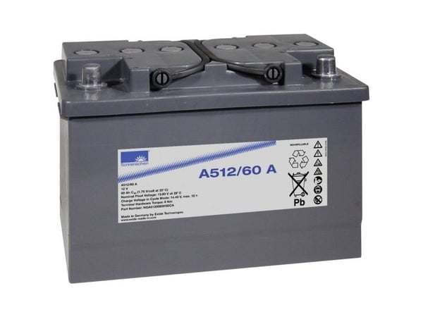 GNB Sonnenschein A512/60 A blybatteri 12 V 60 Ah (BxHxD) 278 x 190 x 175 mm, konuspol, vedlikeholdsfritt