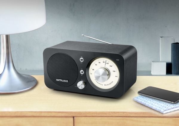 Muse M-095 BT, Bærbar, FM, 88 - 108 MHz, 5 W, Sort, Rotasjon