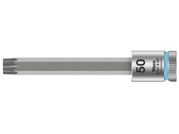 Wera 05003073001, Stikkontakt, 3/8", 1 hoder, T50, Kromvanadiumstål, Kromfarget