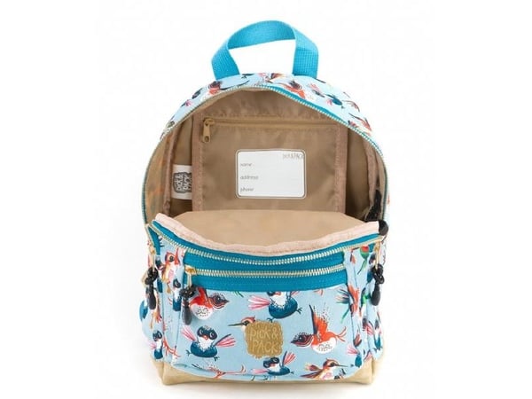 HP Pick & Pack Birds ryggsekk (22 x 31 x 11 cm) - dusty blue