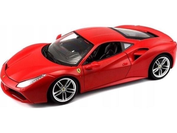 BBURAGO Ferrari 488 Gtb, Sportsbil, Montert på forhånd, 1:18, Ferrari 488 Gtb, Hankjønn, Rød