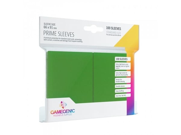 GameGenic Prime Sleeves Green