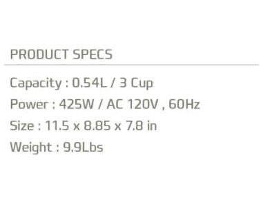 Cuckoo CR-0351F, Rice Cooker, White & Red, 0,54 L, Aluminium, LCD, 1,2 m cable