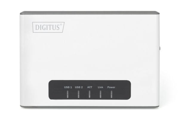 DIGITUS - Trådløs enhetsserver - 2 porter - 100Mb LAN, USB 2.0 - Wi-Fi - 2.4 GHz