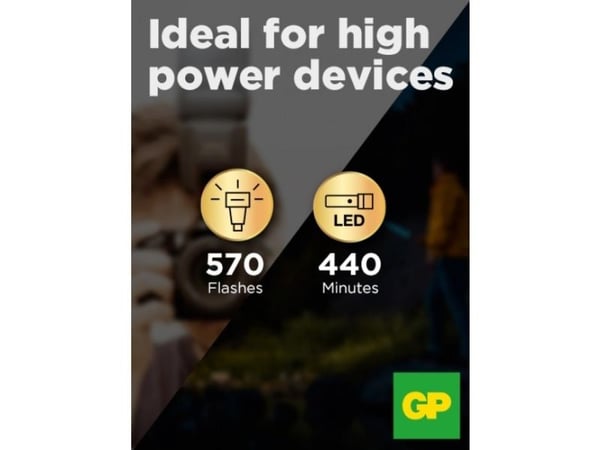 GP Batteries Ultra Plus Alkaline 14AUP/LR14, Engangsbatteri, LR14, Alkalinsk, 1,5 V, 24 stykker, Flerfarget