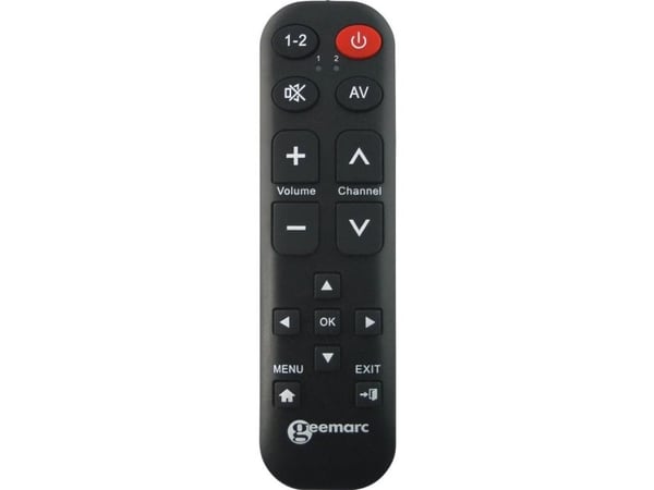 Geemarc Telecom TV-15, TV, Painikkeiden painaminen, musta