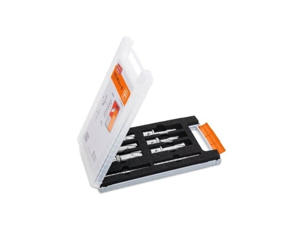 FEIN 63127086040, Drill, Drill bit set, Metall, 12, 14, 16, 18, 20, 22 mm, Grå, 6 stykker
