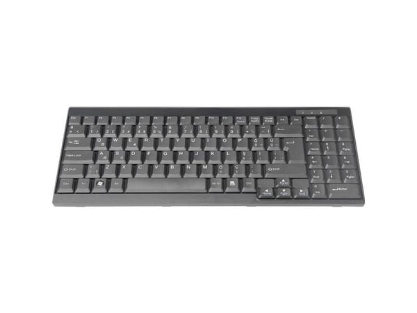 DIGITUS DS-72000TR - Tastatur - QWERTY - Tyrkisk - svart