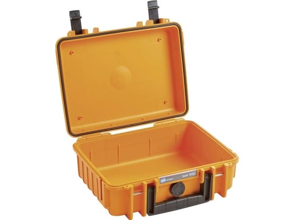 B&W Cases 1000/O/SI, Oransje, Polypropylen (PP), Støvresistent, Vannbestandig, 248,92 x 175,26 x 93,98 mm, 269,2 mm, 215,9 mm