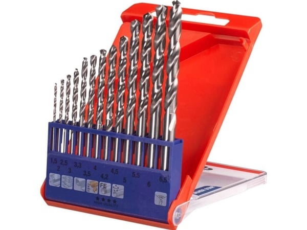kwb 205840, Drill, Drill bit set, Høyrehåndsrotasjon, Strykejern, Plast, Profil, Blad metall, 135°, Høy-Hastighets Stål (HHS)