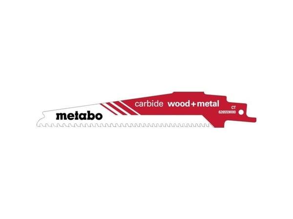 Metabo 626559000, Sabelsagblad, Karbid, Rød, Hvit, 6-8, 4 mm, 1,25 mm