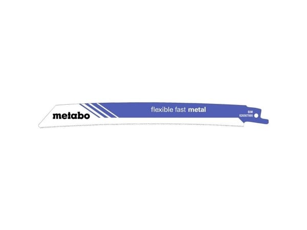 Metabo 626567000, Sabelsagblad, Bimetall, Blå, Hvit, 1,4 mm, 0,9 mm, 22,5 cm