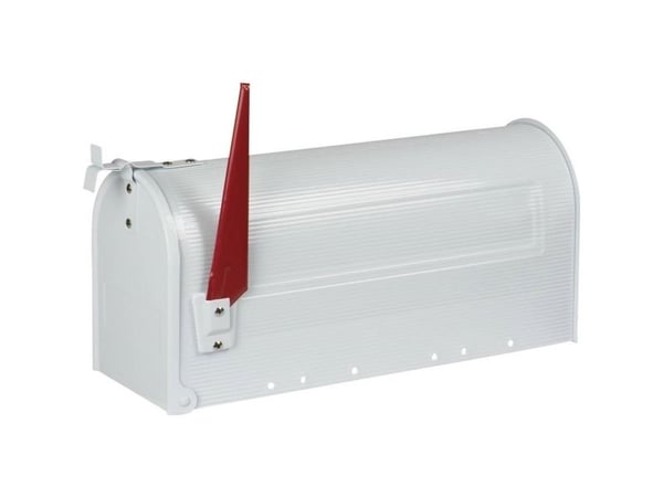 Postlåda Burg Wächter US-BOX 891 W Stålplatta Vit