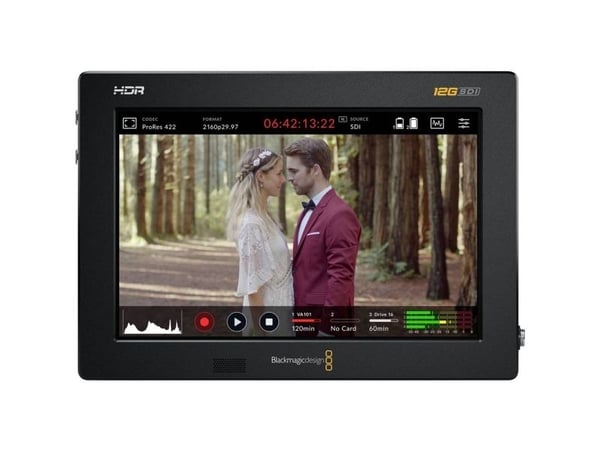 Blackmagic Video Assist 12G HDR - LCD / DVR-kombo - farge - på kamera - 7" - Høyoppløsning