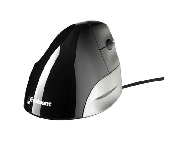 Evoluent VerticalMouse VMS Standart - Vertikal mus - høyrehendt - optisk - 3 knapper - kablet - USB