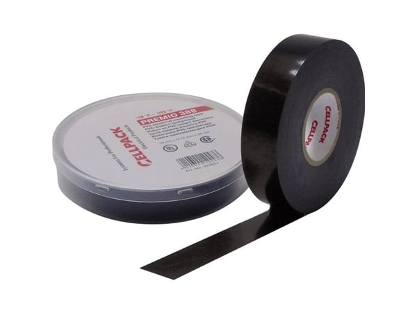 CellPack isoleringstape Premio 388 svart 6 m x 19 mm
