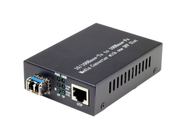 10/100 Fast Ethernet Converter, RJ45 to GBIC LC