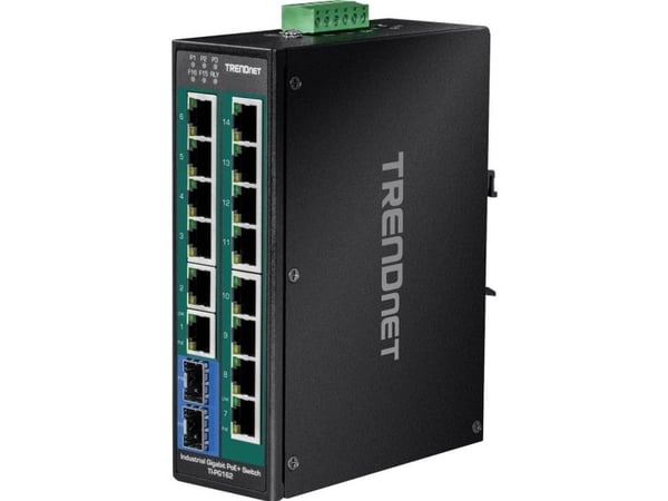 TrendNet TI-PG162 Industrial Ethernet-switch 10/100/1000 MBit/s