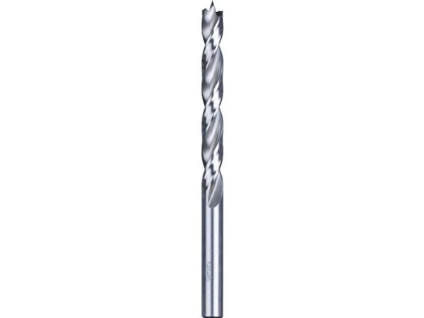 kwb 511904, Drill, Brad-punkts borekroner (spur), 4 mm, 75 mm, Sponplate, Løvtre, Gipsplater, Plast, Mykt tre, Molybden-høyhastighetsstål (HSS-M2)