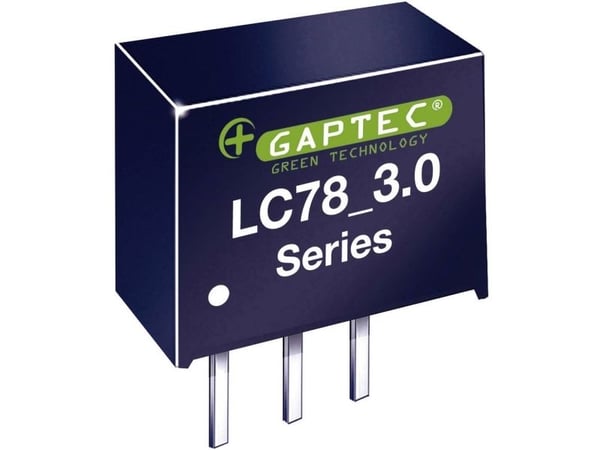 Gaptec LC78_03-3.0 DC/DC-muunnin, piirilevy 12 V/DC 3,3 V/DC 3000 mA 9,9 W Lähtöjen määrä: 1 x