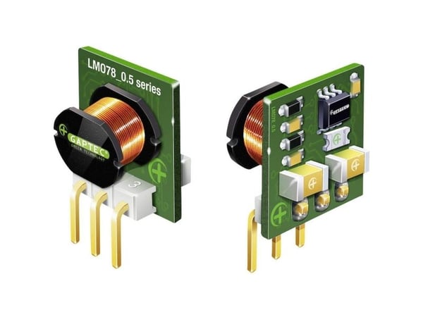Gaptec LMO78_03-0.5 DC/DC-muunnin, piirilevy 24 V/DC 3,3 V/DC 500 mA 1,65 W Lähtöjen määrä: 1 x