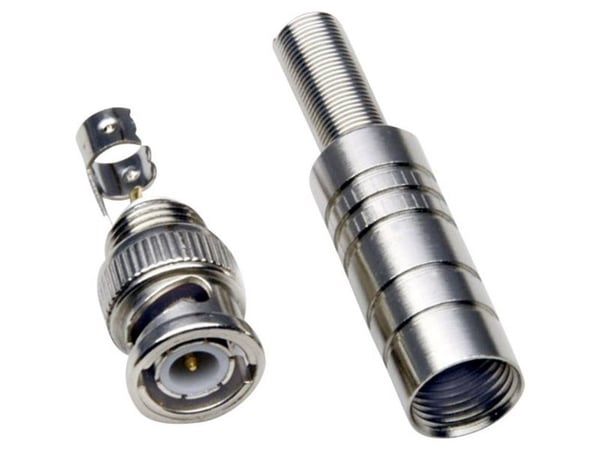 TRU COMPONENTS 1579574 BNC-liitin Pistoke, suora 50 Ω 1 kpl