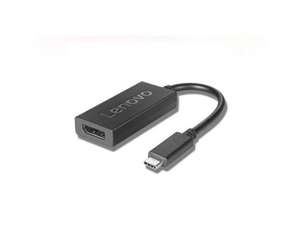 Lenovo - USB / DisplayPort-adapter - USB-C (hann) til DisplayPort (hunn) - DisplayPort 1.2a - 4K-støtte - for ThinkBook 14s Yoga G2 IAP; ThinkCentr...