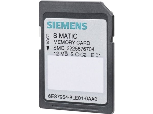S7-muistikortti 12 MB TIL S7-1200 S7-1500 og ET200SP 1500 CPU
