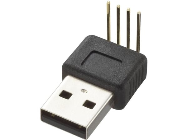 USB-liitin piirilevyasennusta varten Liitin, kulmaliitin, A-tyyppi 90° USB-liitin, A-tyyppi, 90° 774866 TRU COMPONENTS Sisältö: 1 kpl