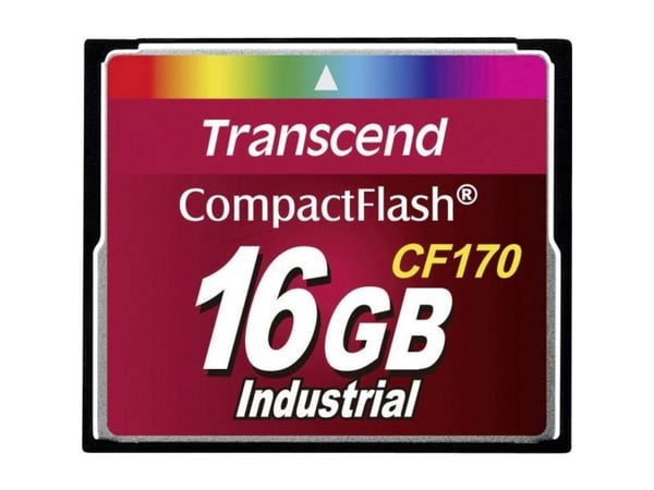 Transcend CF170, 16 GB, CompactFlash, MLC, 90 MB/s, 60 MB/s, Lämmönkestävä, Iskunkestävä