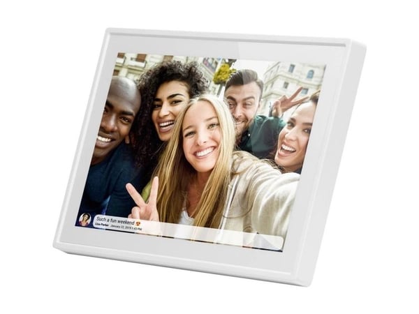 Braun Phototechnik DigiFrame 1019 WiFi hvitt digitalt fotokamera 25,7 cm 10,1 tommer EEK: C (A - G) 1280 x 800 piksler 16 GB Hvid