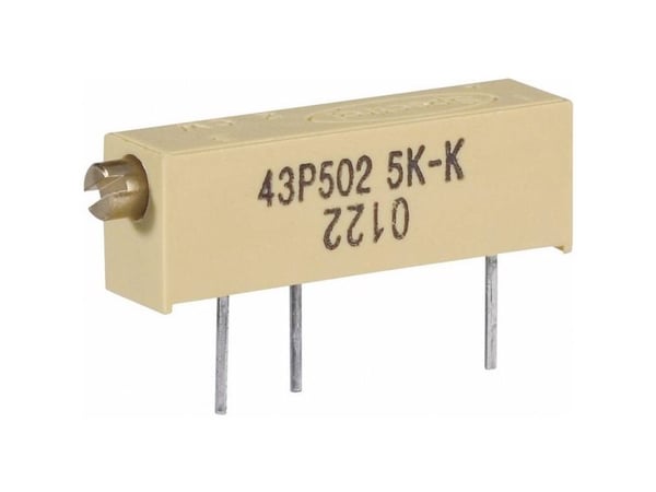 Vishay M43P100KB40 spindeltrimmer 15-trinn lineær 0,75 W 10 ? 5400 ° 1 stk