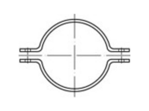 TOOLCRAFT 137750 rørspennbånd/rørholdere varmgalvanisert stål, 10 stk