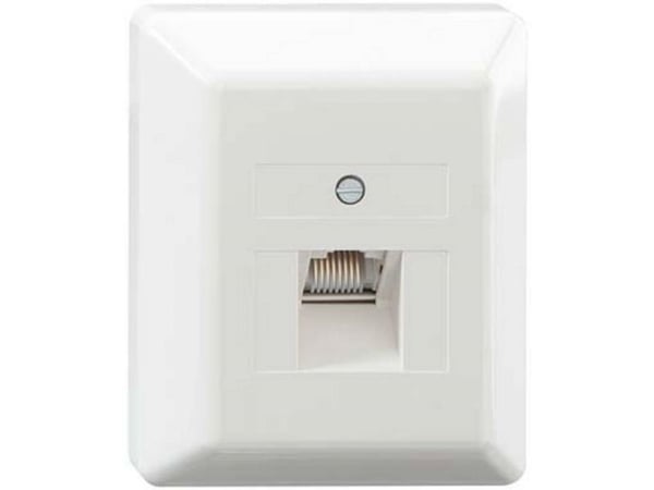 Rutenbeck 13411501, RJ-45, 6a, Vit, 65 mm, 26 mm, 8 cm