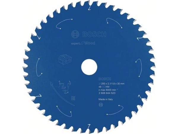 Bosch RUNDSAVKL EX ACCU WOOD 250X30X2,1/1,6X48T Bosch RUNDSAVKL EX ACCU WOOD 250X30X2,1/1,6X48T