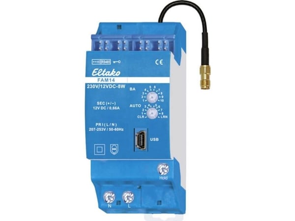 Eltako Eltako Eltako Radio/Wireless Antennimoduuli Kantama (max. avoimessa maastossa) 30 m