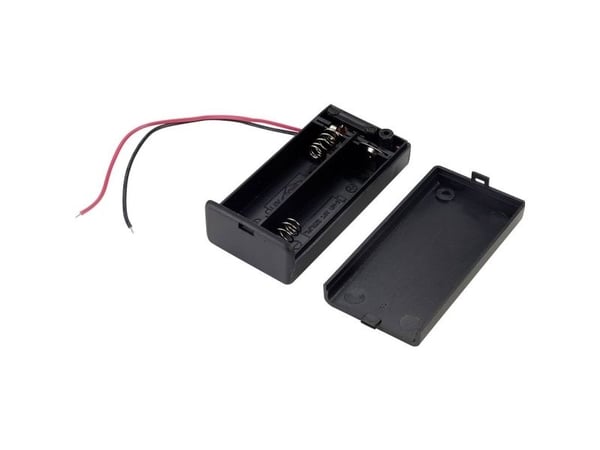 TRU COMPONENTS SBH-321-3AS Batteribox 2x R6 (AA) Kabel