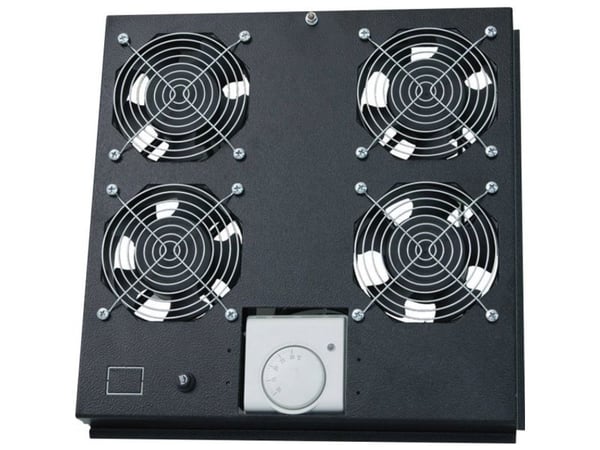 LogiLink FAS122B, 4 vifter, Stål, Sort, 363 mm, 375 mm, 47 mm