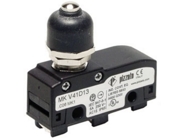 Pizzato Elettrica MKV11D13 Mikrokytkin MKV11D13 250 V/AC 6 A IP40 Painike 10 kpl