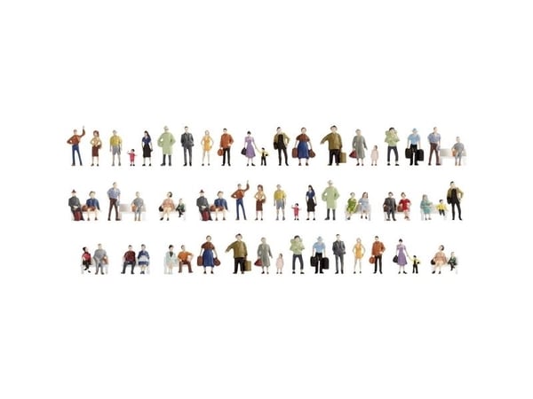 NOCH Mega Economy Figures Set, TT (1:120), Flerfarget