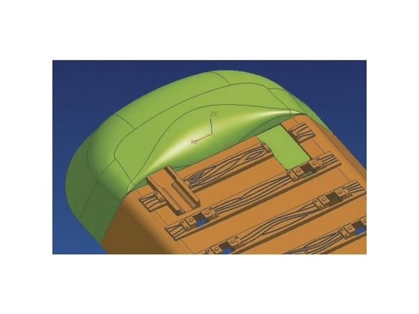 H0 Roco geoLINE (med ballast) 61180 Endestykke 6 stk