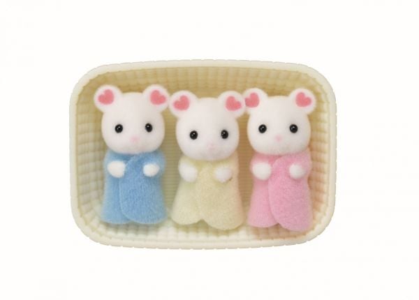 Sylvanian Families Marshmallow Mouse Triplets